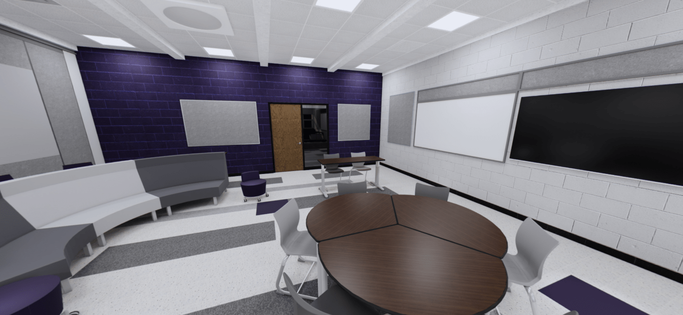 Architect's classroom mockup